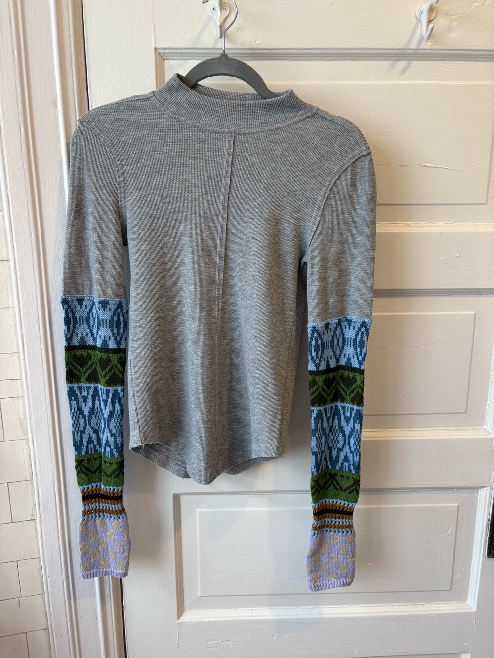We the free mockneck knit sweater